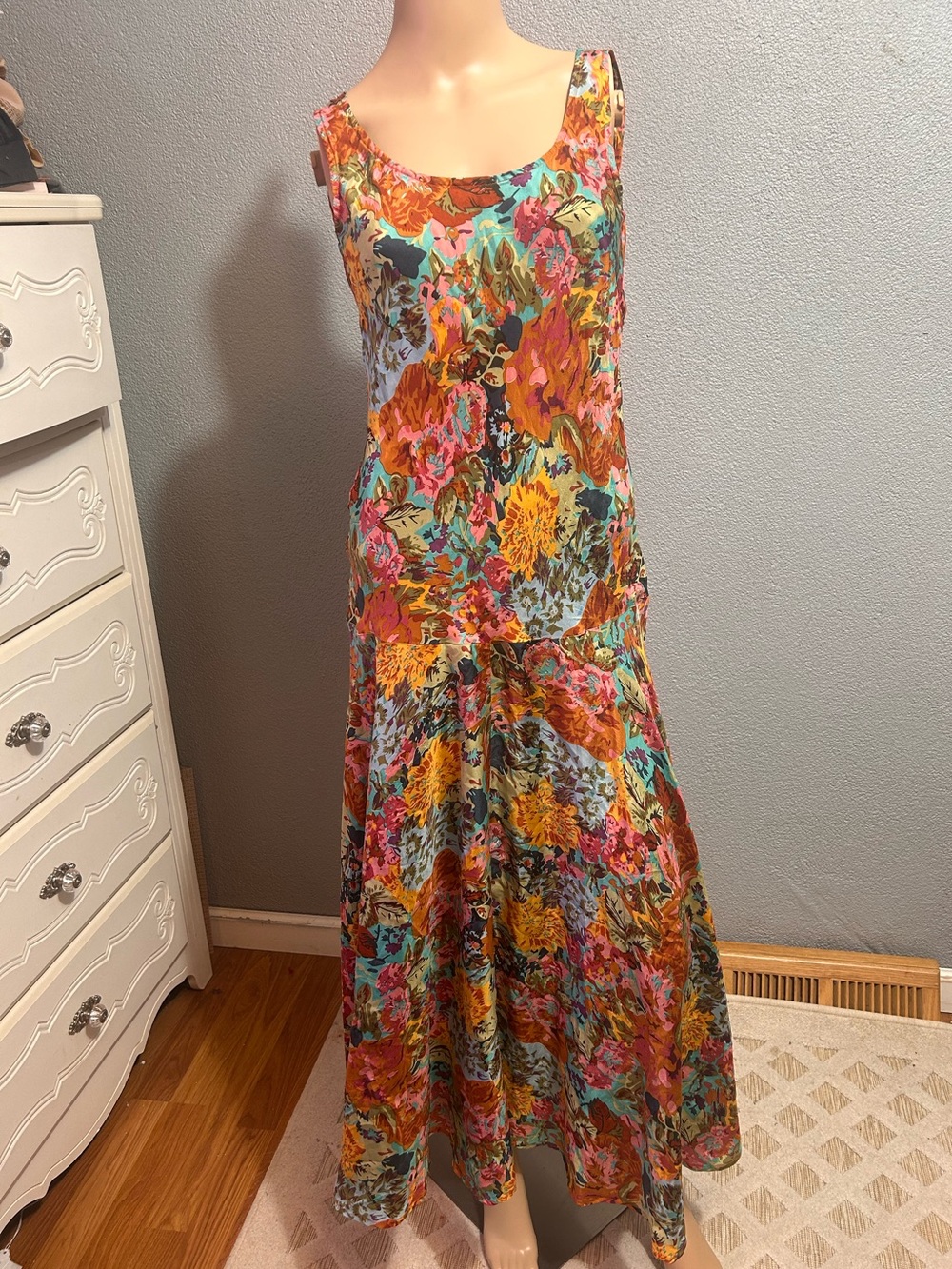 NWOT Sundance 100% silk maxi dress size xs